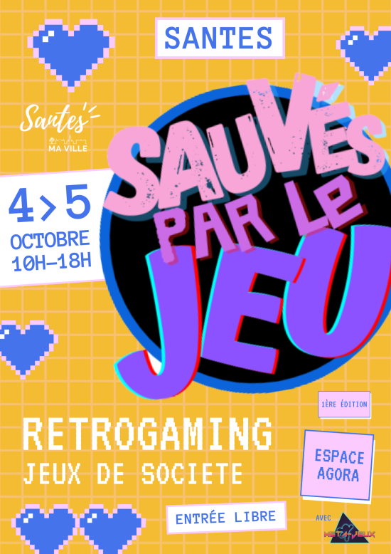 Sauvé par le jeu • salon rétrogaming et jeux de société