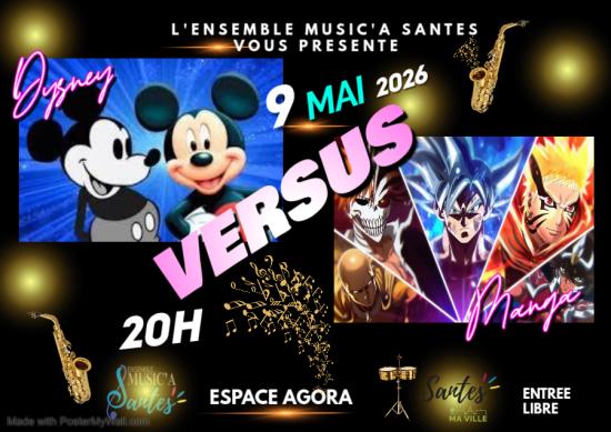 Ensemble Music'à Santes • Disney VS Manga
