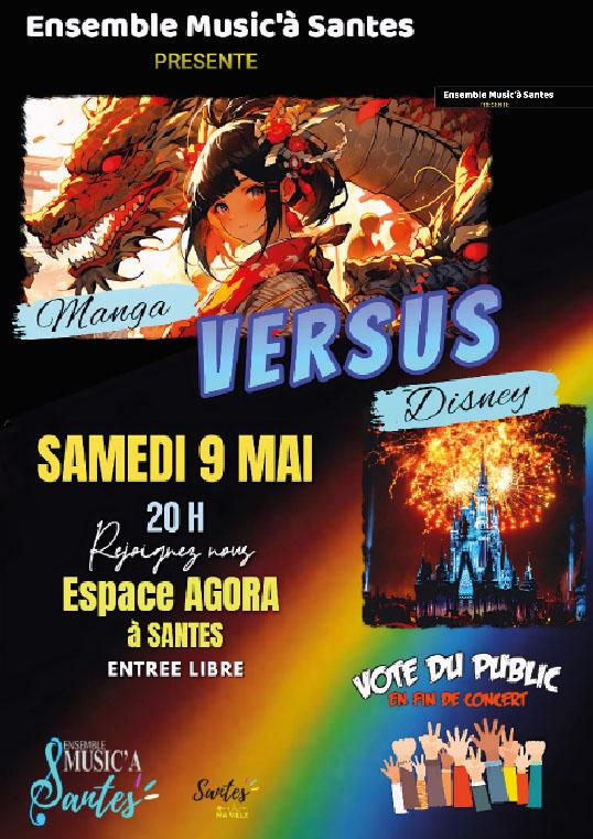 Ensemble Music'à Santes • Disney VS Manga