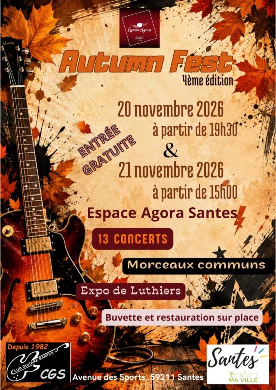Autumn Fest du Club Guitare de Santes